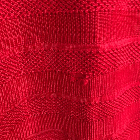 French Connection Red knit midi Dress size 2 - Picture 5 of 6